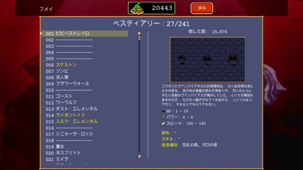 ベスティアリーの内容