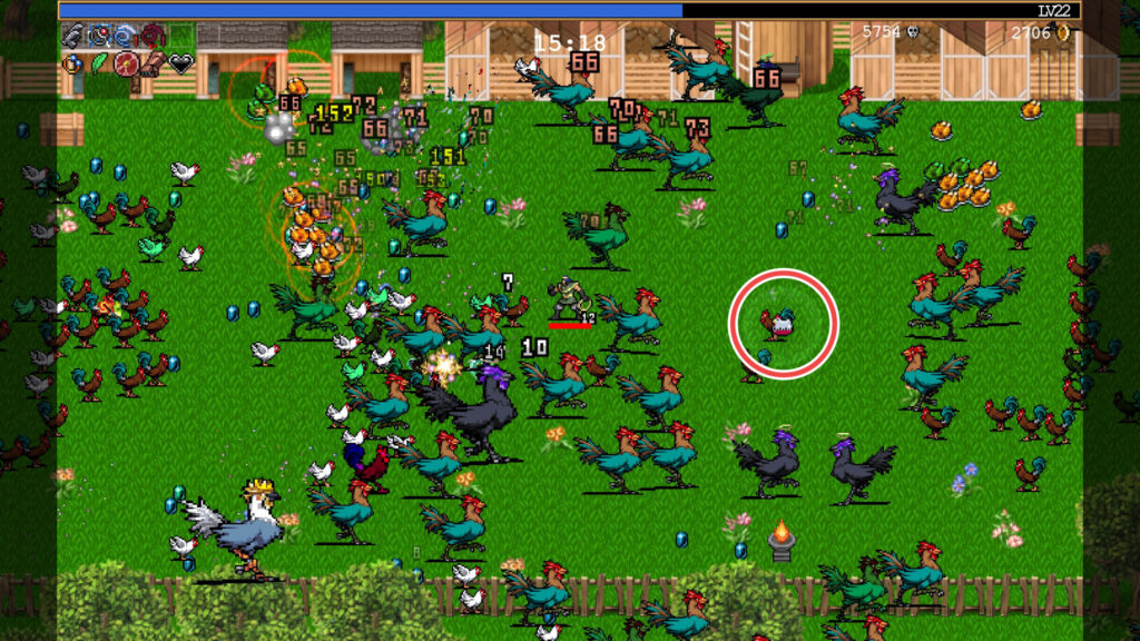 真ん中に時計が付いたローストチキンのアイコン